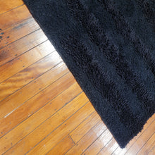 Load image into Gallery viewer, 100% wool Rug AM Shag Black size 160 x 230 cm India