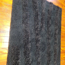 Load image into Gallery viewer, 100% wool Rug AM Shag Black size 160 x 230 cm India