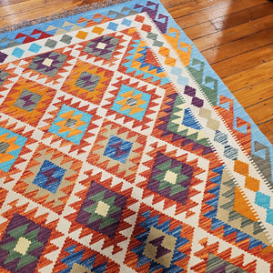 Hand knotted wool rug 199153 size 199 x 153 cm Afghanistan