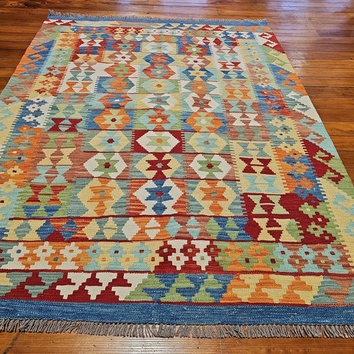 Hand knotted wool rug 200153 size 200 x 153 cm Afghanistan