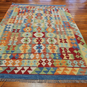 Hand knotted wool rug 200153 size 200 x 153 cm Afghanistan