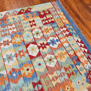 Hand knotted wool rug 200153 size 200 x 153 cm Afghanistan