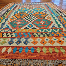 Load image into Gallery viewer, Hand knotted wool rug 206159 size 206 x 159 cm Afghanistan