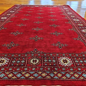 Hand knotted wool rug 207143 size 207 x 143 cm Pakistan