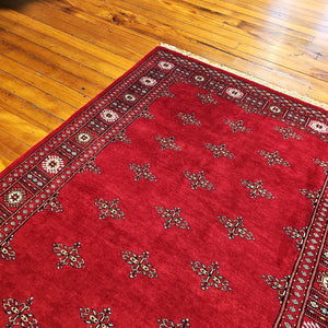 Hand knotted wool rug 207143 size 207 x 143 cm Pakistan