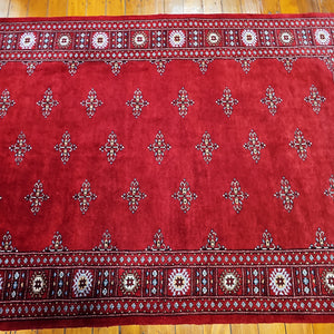 Hand knotted wool rug 207143 size 207 x 143 cm Pakistan