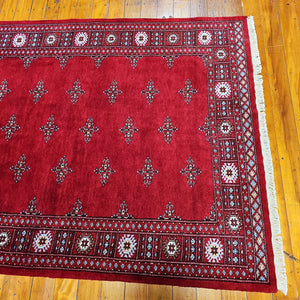 Hand knotted wool rug 207143 size 207 x 143 cm Pakistan