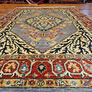 Hand knotted wool rug 209152 size 209 x 152 cm Afghanistan
