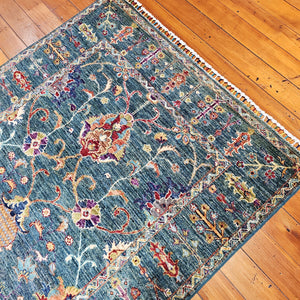 Hand knotted wool rug 190123 size 190 x 123 cm Afghanistan