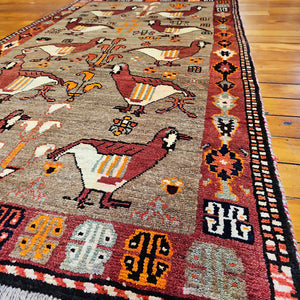 Hand knotted wool rug 210119 size 210 x 119 cm