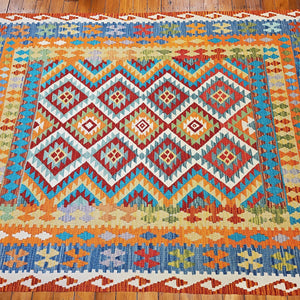 Hand knotted wool rug 233167 size 233 x 167 cm Afghanistan