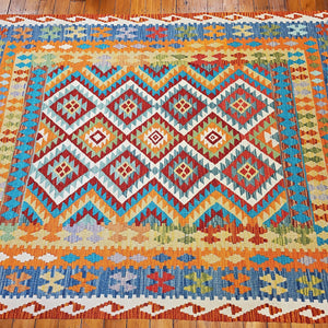 Hand knotted wool rug 233167 size 233 x 167 cm Afghanistan