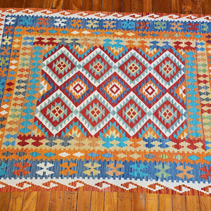 Hand knotted wool rug 233177 size 233 x 177 cm Afghanistan