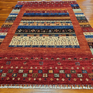 Hand knotted wool rug 238175 size 238 x 175 cm Afghanistan