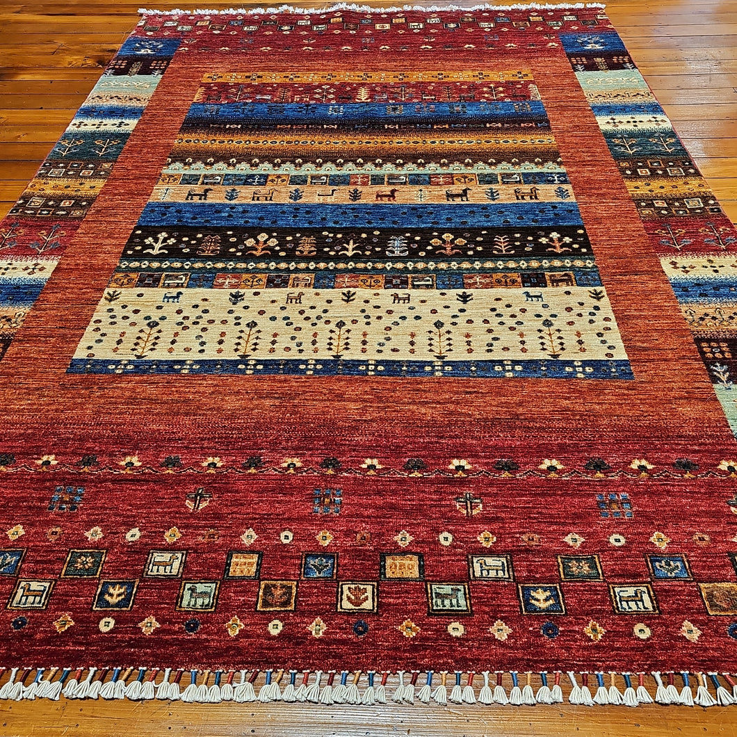Hand knotted wool rug 238175 size 238 x 175 cm Afghanistan