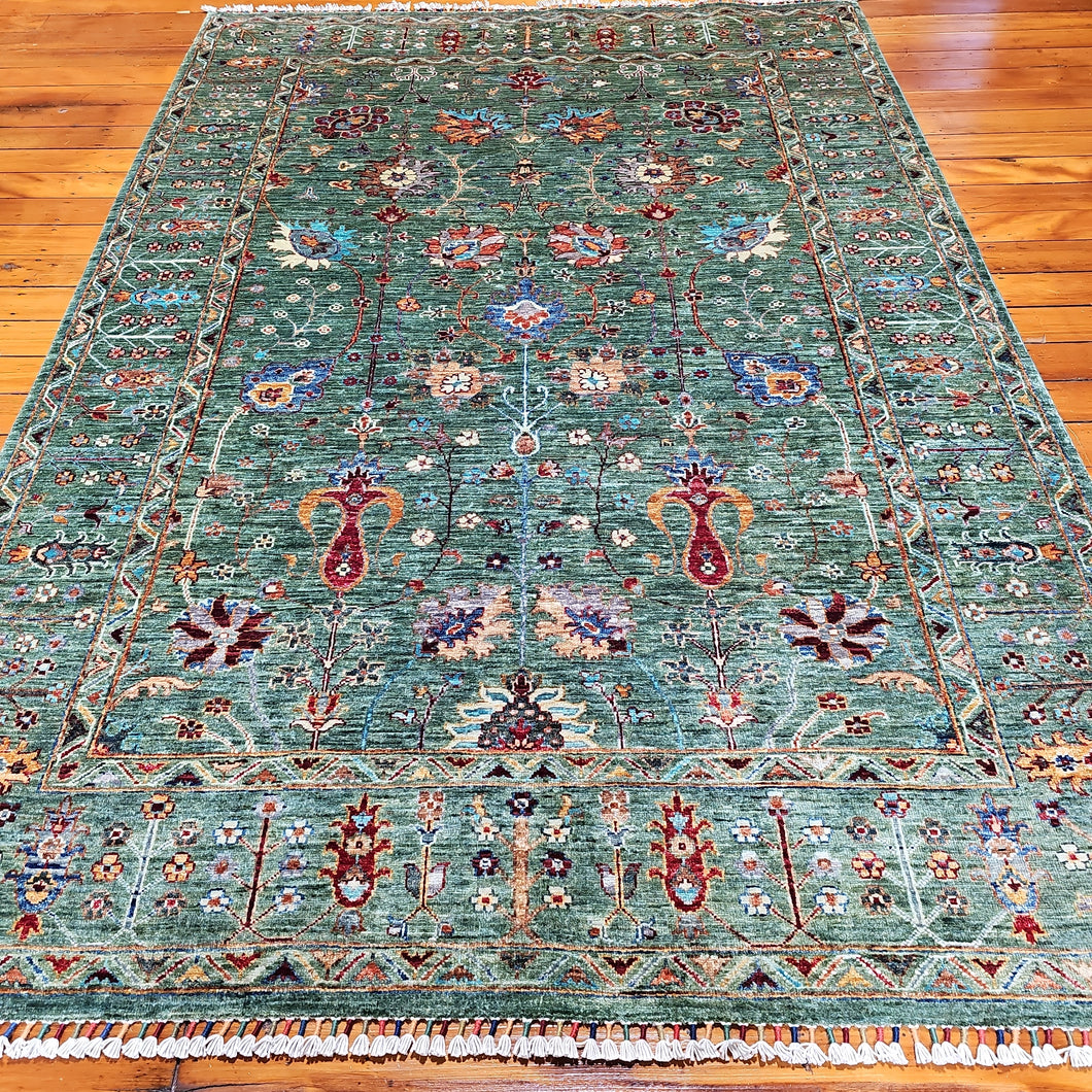 Hand knotted wool rug 249177 size 249 x 177 cm Afghanistan