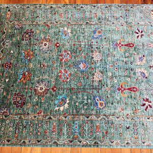 Hand knotted wool rug 249177 size 249 x 177 cm Afghanistan