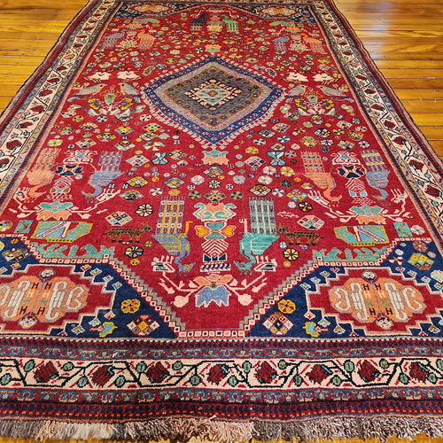 Hand knotted wool rug 266157 size 266 x 157 cm