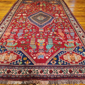 Hand knotted wool rug 266157 size 266 x 157 cm Iran