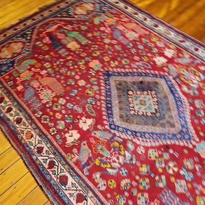 Hand knotted wool rug 266157 size 266 x 157 cm