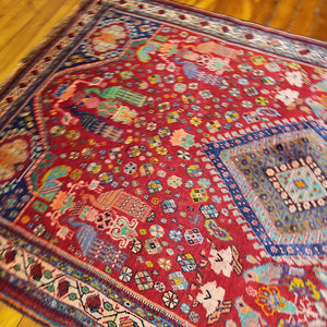 Hand knotted wool rug 266157 size 266 x 157 cm