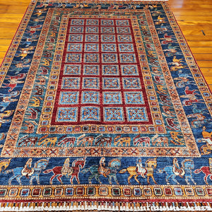 Hand knotted wool rug 235173 size 235 x 173 cm Afghanistan