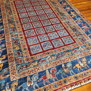 Hand knotted wool rug 235173 size 235 x 173 cm Afghanistan