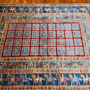 Hand knotted wool rug 235173 size 235 x 173 cm Afghanistan