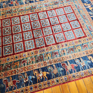 Hand knotted wool rug 235173 size 235 x 173 cm Afghanistan