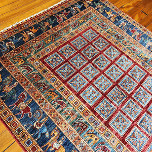 Hand knotted wool rug 235173 size 235 x 173 cm Afghanistan