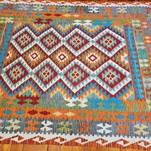 Hand knotted wool rug 235171 size 235 x 171 cm Afghanistan