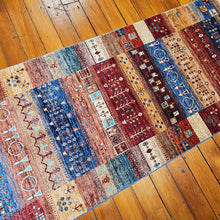 Load image into Gallery viewer, Hand knotted wool rug 24977 size 249 x 77 cm Afghanistan