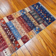 Load image into Gallery viewer, Hand knotted wool rug 24977 size 249 x 77 cm Afghanistan