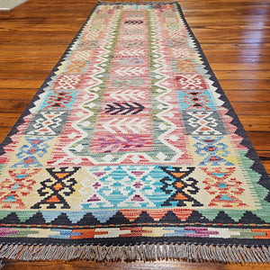 Hand knotted wool rug 27085 size 270 x 85 cm Afghanistan