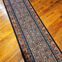 Load image into Gallery viewer, 100% wool runner Kashqai 4301 500  67  cm width on a 30 meter roll @ $ 295.00 a lineal meter