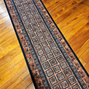 100% wool runner Kashqai 4301 500  67  cm width on a 30 meter roll @ $ 295.00 a lineal meter