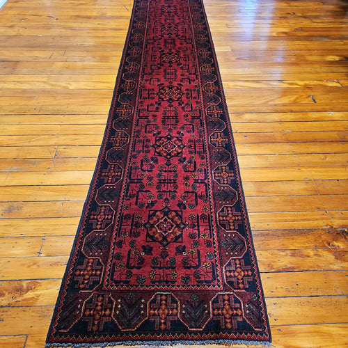 Hand knotted wool rug 47876 size 478 x 76 cm Afghanistan