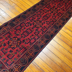 Hand knotted wool rug 47876 size 478 x 76 cm Afghanistan