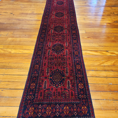 Hand knotted wool rug 49179 size 491 x 79 cm Afghanistan