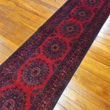 Load image into Gallery viewer, Hand knotted wool rug 38888 size 388 x 88 cm Afghanistan