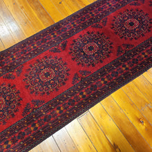 Load image into Gallery viewer, Hand knotted wool rug 38888 size 388 x 88 cm Afghanistan