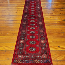 Load image into Gallery viewer, Hand knotted wool rug 31078 size 310 x 78 cm Pakistan