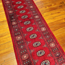 Load image into Gallery viewer, Hand knotted wool rug 31078 size 310 x 78 cm Pakistan