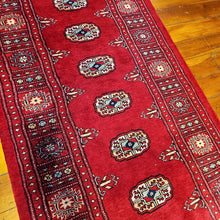 Load image into Gallery viewer, Hand knotted wool rug 31078 size 310 x 78 cm Pakistan