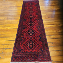 Load image into Gallery viewer, Hand knotted wool rug 28678 size 286 x 78 cm Afghanistan