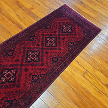 Load image into Gallery viewer, Hand knotted wool rug 28678 size 286 x 78 cm Afghanistan