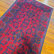 Load image into Gallery viewer, Hand knotted wool rug 29577 size 295 x 77 cm Afghanistan