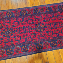 Load image into Gallery viewer, Hand knotted wool rug 29577 size 295 x 77 cm Afghanistan