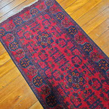 Load image into Gallery viewer, Hand knotted wool rug 29577 size 295 x 77 cm Afghanistan