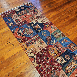 Hand knotted wool rug 30984 size 309 x 84 cm Afgjhanistan